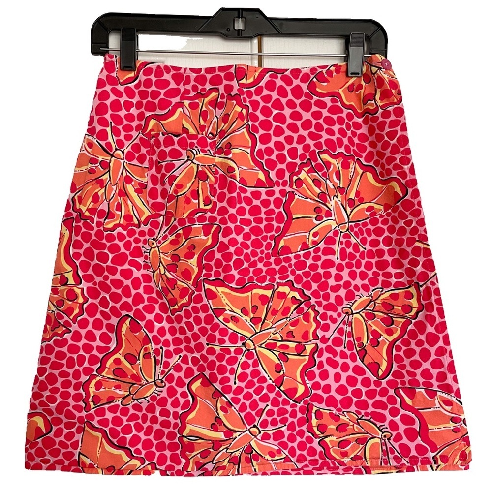 Lilly Pulitzer Reversible Wrap Skirt in Dragonfly and Zebra Prints - Picture 2 of 13